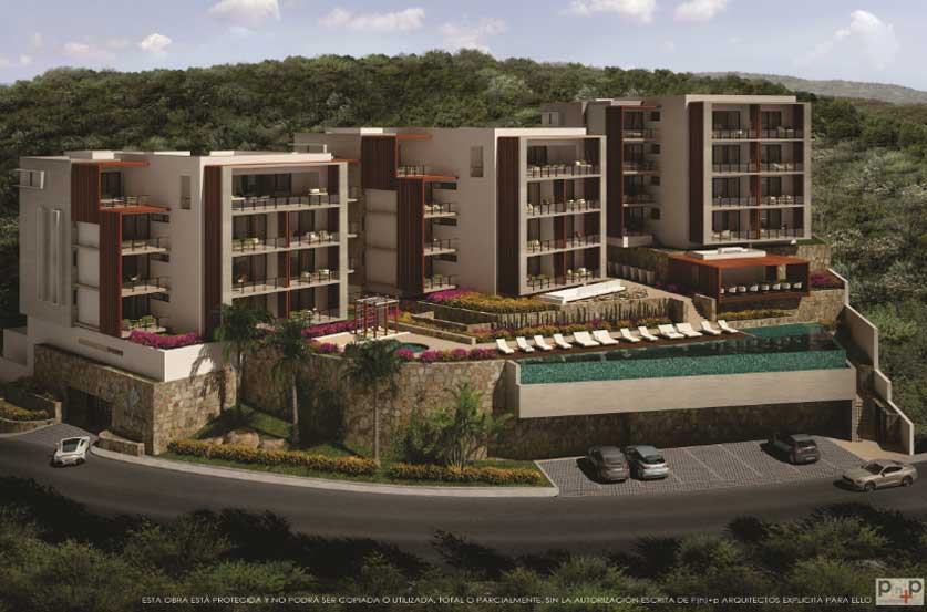 Rendering of Elevation of New Cabo Pacific Condos